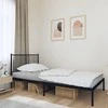 Lova Metalinis lovos rėmas su galvūgaliu, juodos spalvos, 100x190cm