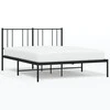 Lova Metalinis lovos rėmas su galvūgaliu, juodos spalvos, 120x190 cm