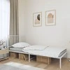 Lova Metalinis lovos rėmas su galvūgaliu, baltos spalvos, 100x200cm