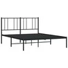 Lova Metalinis lovos rėmas su galvūgaliu, juodos spalvos, 135x190cm