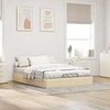 Lova Osmanų lovos rėmas be čiužinio, kreminis, 140x190 cm, audinys