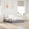 Lova Osmanų lovos rėmas be čiužinio, taupe, 140x190 cm, audinys