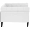 Lova Sofa, baltos spalvos, 90x200cm, dirbtinė oda