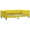 Lova Sofa, geltonos spalvos, 100x200cm, aksomas