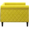 Lova Sofa, geltonos spalvos, 80x200cm, aksomas