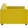 Sofa, geltonos spalvos, 90x200cm, aksomas