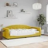 Lova Sofa, geltonos spalvos, 90x200cm, aksomas