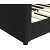 Lova Sofa, juodos spalvos, 100x200cm, aksomas