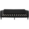 Lova Sofa, juodos spalvos, 100x200cm, aksomas