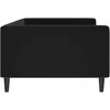 Lova Sofa, juodos spalvos, 100x200cm, aksomas