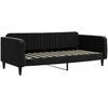 Lova Sofa, juodos spalvos, 100x200cm, aksomas