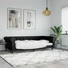 Lova Sofa, juodos spalvos, 100x200cm, dirbtinė oda