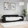 Lova Sofa, juodos spalvos, 80x200cm, aksomas