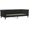 Lova Sofa, juodos spalvos, 80x200cm, aksomas