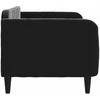Lova Sofa, juodos spalvos, 80x200cm, aksomas