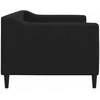 Lova Sofa, juodos spalvos, 80x200cm, audinys