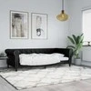 Lova Sofa, juodos spalvos, 80x200cm, dirbtinė oda