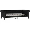 Lova Sofa, juodos spalvos, 80x200cm, dirbtinė oda