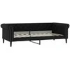 Lova Sofa, juodos spalvos, 90x190 cm, dirbtinė oda