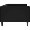 Lova Sofa, juodos spalvos, 90x190cm, aksomas