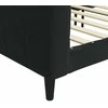 Lova Sofa, juodos spalvos, 90x190cm, aksomas
