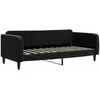 Sofa, juodos spalvos, 90x190cm, aksomas
