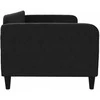 Lova Sofa, juodos spalvos, 90x190cm, audinys