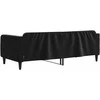 Sofa, juodos spalvos, 90x200cm, aksomas