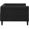 Lova Sofa, juodos spalvos, 90x200cm, aksomas