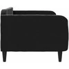 Sofa, juodos spalvos, 90x200cm, aksomas