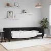 Lova Sofa, juodos spalvos, 90x200cm, aksomas