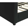 Lova Sofa, juodos spalvos, 90x200cm, aksomas