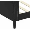 Lova Sofa, juodos spalvos, 90x200cm, dirbtinė oda