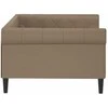 Lova Sofa, kapučino spalvos, 100x200 cm, dirbtinė oda