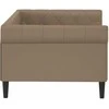 Lova Sofa, kapučino spalvos, 80x200cm, dirbtinė oda