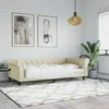 Lova Sofa, kreminės spalvos, 100x200cm, dirbtinė oda
