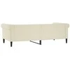 Lova Sofa, kreminės spalvos, 80x200cm, dirbtinė oda