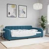 Lova Sofa, mėlynos spalvos, 100x200cm, aksomas