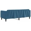 Sofa, mėlynos spalvos, 80x200cm, aksomas