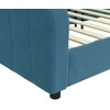 Lova Sofa, mėlynos spalvos, 90x200cm, aksomas