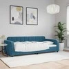 Lova Sofa, mėlynos spalvos, 90x200cm, aksomas