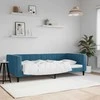 Lova Sofa, mėlynos spalvos, 90x200cm, aksomas