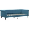 Lova Sofa, mėlynos spalvos, 90x200cm, aksomas