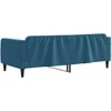 Sofa, mėlynos spalvos, 90x200cm, aksomas
