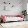 Lova Sofa, rožinės spalvos, 100x200cm, aksomas