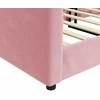 Lova Sofa, rožinės spalvos, 100x200cm, aksomas