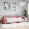 Lova Sofa, rožinės spalvos, 100x200cm, aksomas