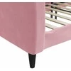 Lova Sofa, rožinės spalvos, 80x200cm, aksomas
