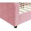 Lova Sofa, rožinės spalvos, 80x200cm, aksomas