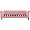 Lova Sofa, rožinės spalvos, 80x200cm, aksomas